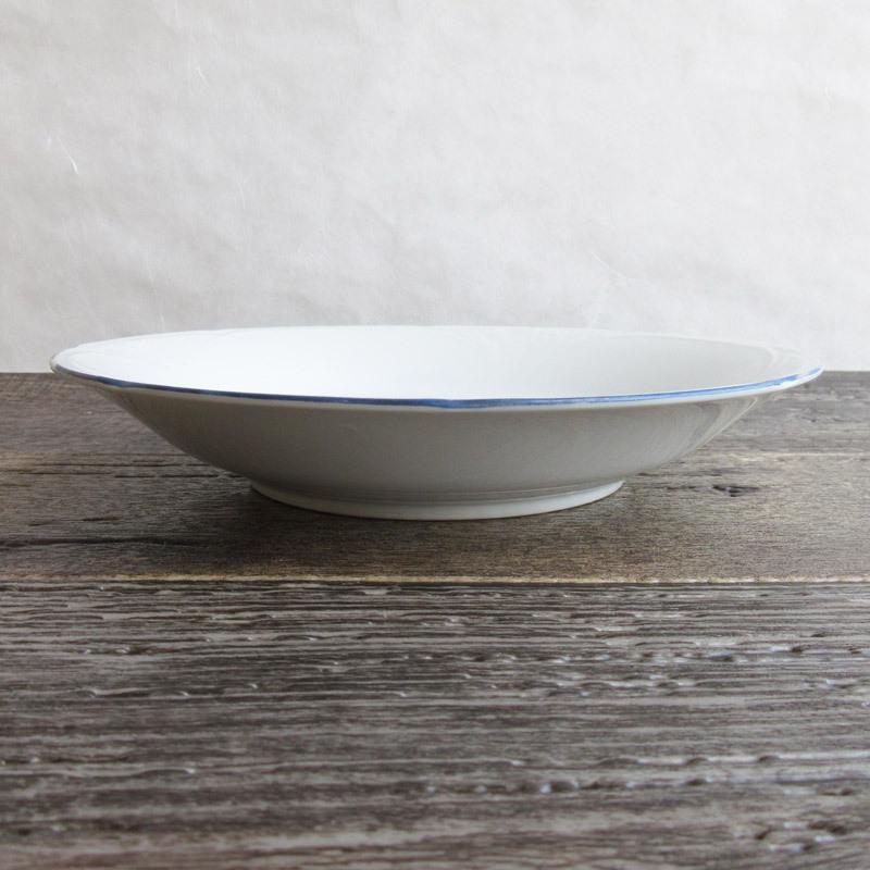 スープ皿 プレート 洋食器 クープ 青色 薔薇 ローズ 花柄 サラダ