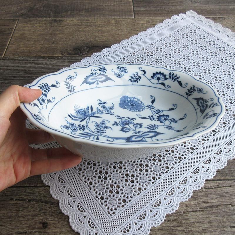 完売】ブルーダニューブ オーバルボウル 25.5cm / Blue Danube スープ