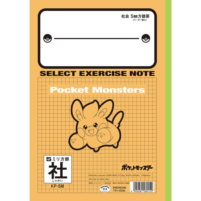 文運堂 社会】【 B5判 】【 5mm方眼 中心リーダー入 】セレクト学習帳