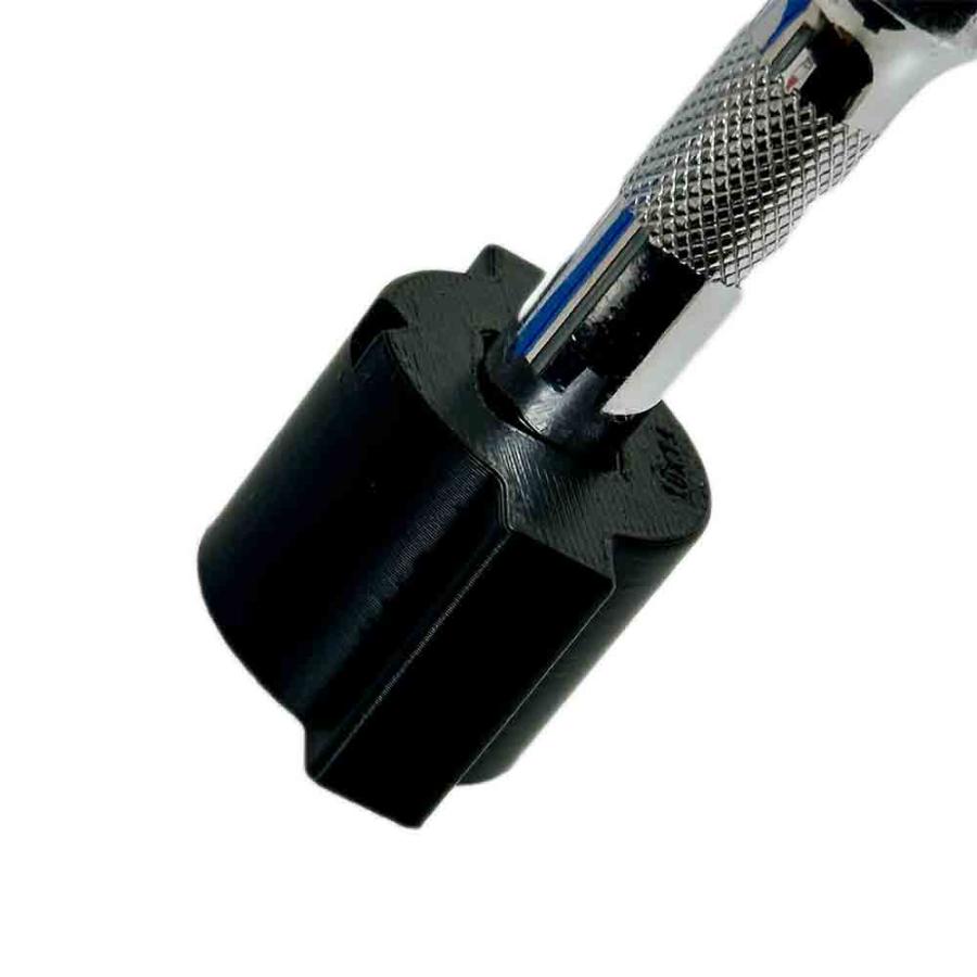 バイク フロント サスペンション 調整 プリロード調整 手回し