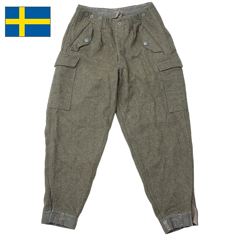 スウェーデン軍 M-39 ウールパンツ カーゴパンツ USED PP002UN