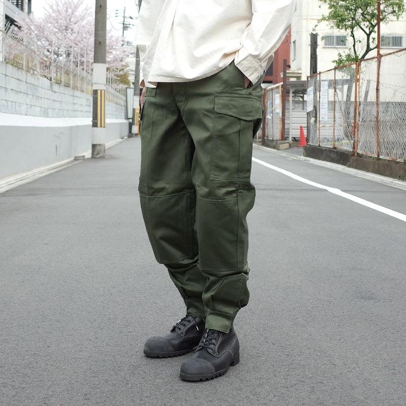 ベルギー軍 M-64 フィールドパンツ オリーブ 7ポケット USED PP223UN