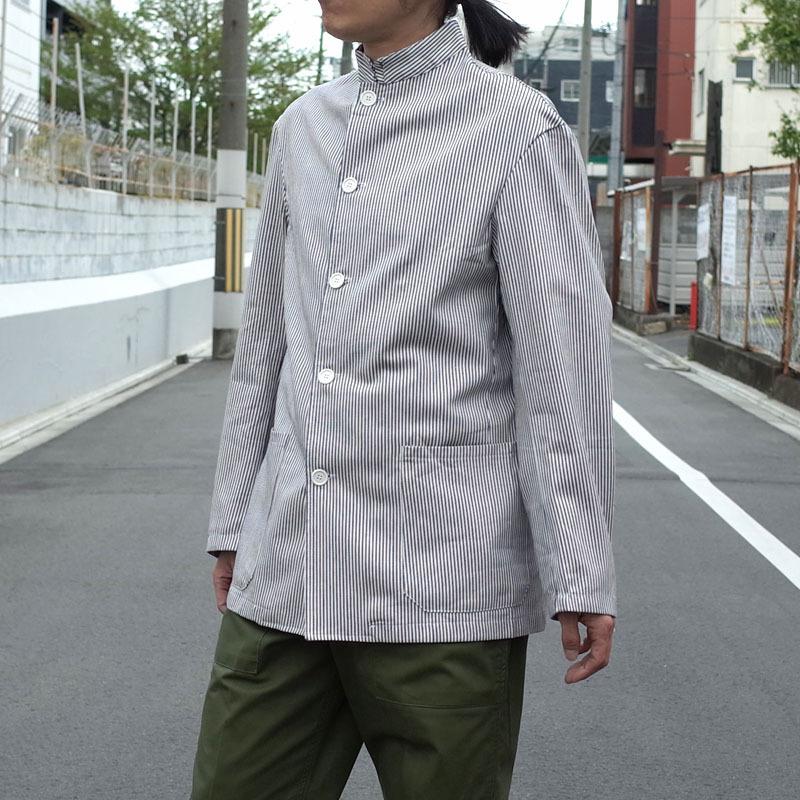 イタリア軍 シェフジャケット ストライプ デッドストック JJ293NN 実物