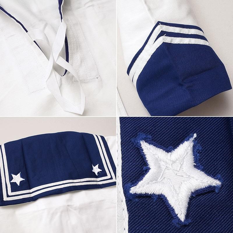 イタリア軍 ホワイト/ブルー ラインセーラー デッドストック JN008NN