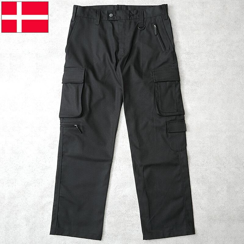 デンマーク軍 カーゴパンツ ブラック デッドストック PP470NN