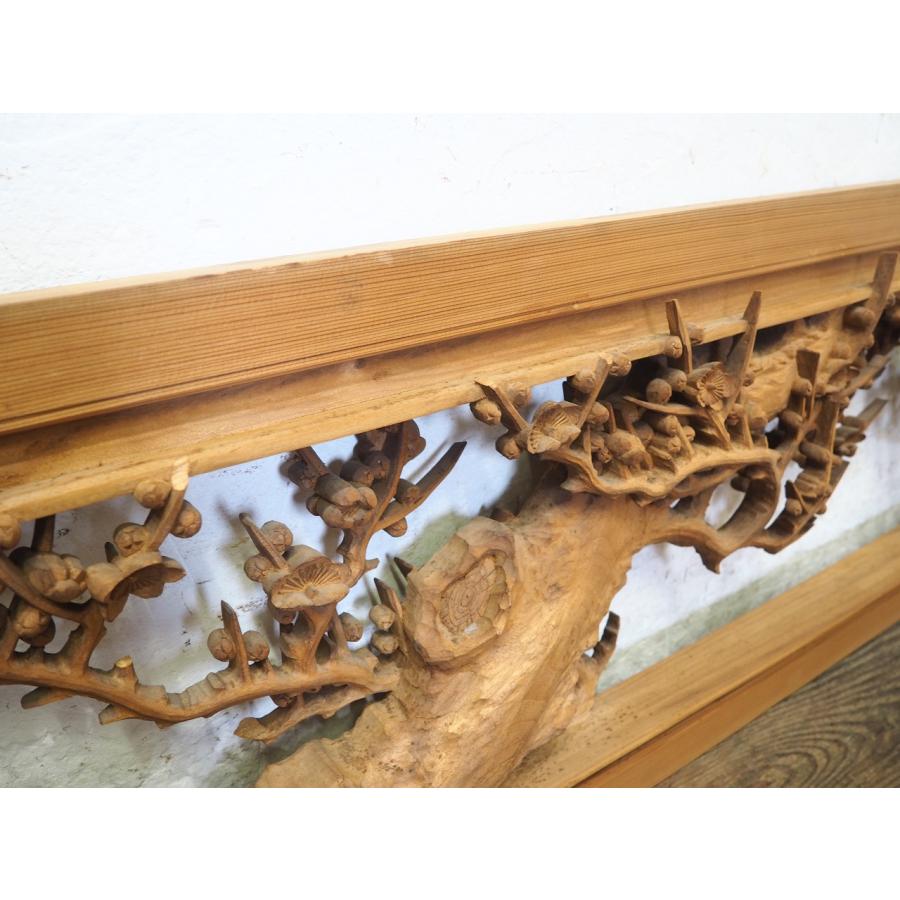 タS0303◇【H40,5cm×W169,5cm】×2枚◇厚み8cm◇重厚な木彫りデザインの