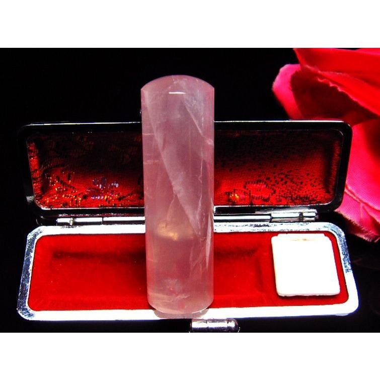 ローズクォーツ 印材 (18mm) 紅水晶 貴石印 パワーストーン 天然石