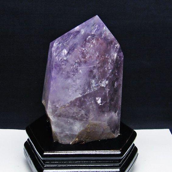 1.2Kg 虹入り アメジストファントム 六角柱 t573-5315 : 誠安天然石