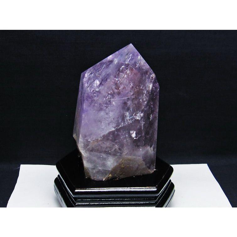 1.2Kg 虹入り アメジストファントム 六角柱 t573-5315 : 誠安天然石