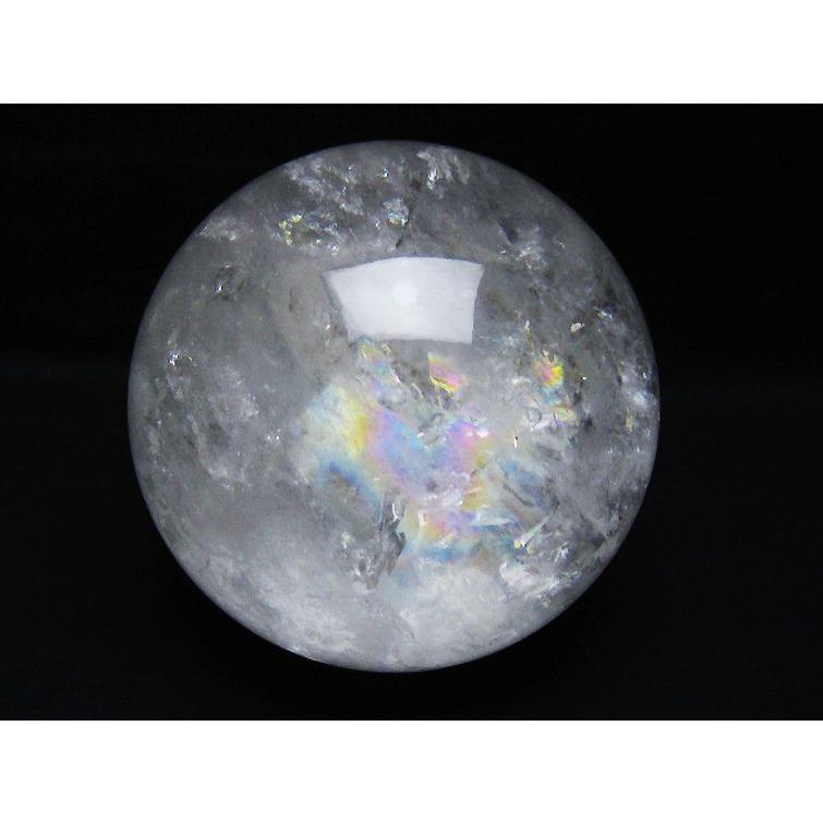 2.4Kg 虹入り ヒマラヤ水晶 丸玉 125mm t62-16338 : 誠安天然石専門店