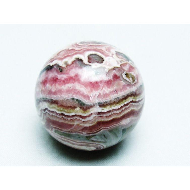 インカローズ ロードクロサイト 丸玉 42mm t145-1730 : 誠安天然石専門