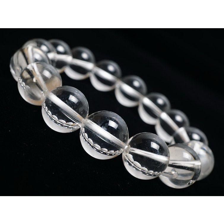 レムリアンシード 水晶 ブレスレット ※証明書付き 13mm t376-1194 : 誠