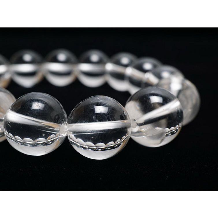 レムリアンシード 水晶 ブレスレット ※証明書付き 14mm t376-1195 : 誠