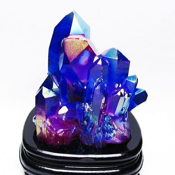 1.8Kg オーラ水晶 オーラクリスタル クラスター (レインボー) t802