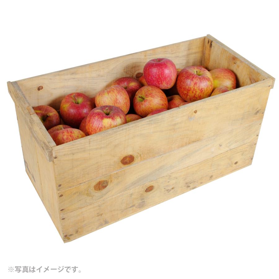 りんご 約20kg ご家庭用 葉とらずふじ 青森産 木箱 りんご箱 送料無料