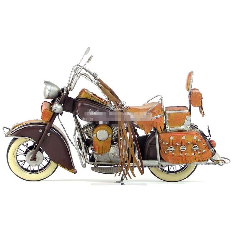 オートバイ Indian motorcycle 年 レトロ ブリキ製 ビンテージバイク
