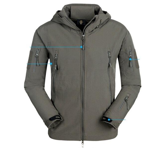 迷彩ソフトシェルジャケット タクティカルジャケット サバゲー