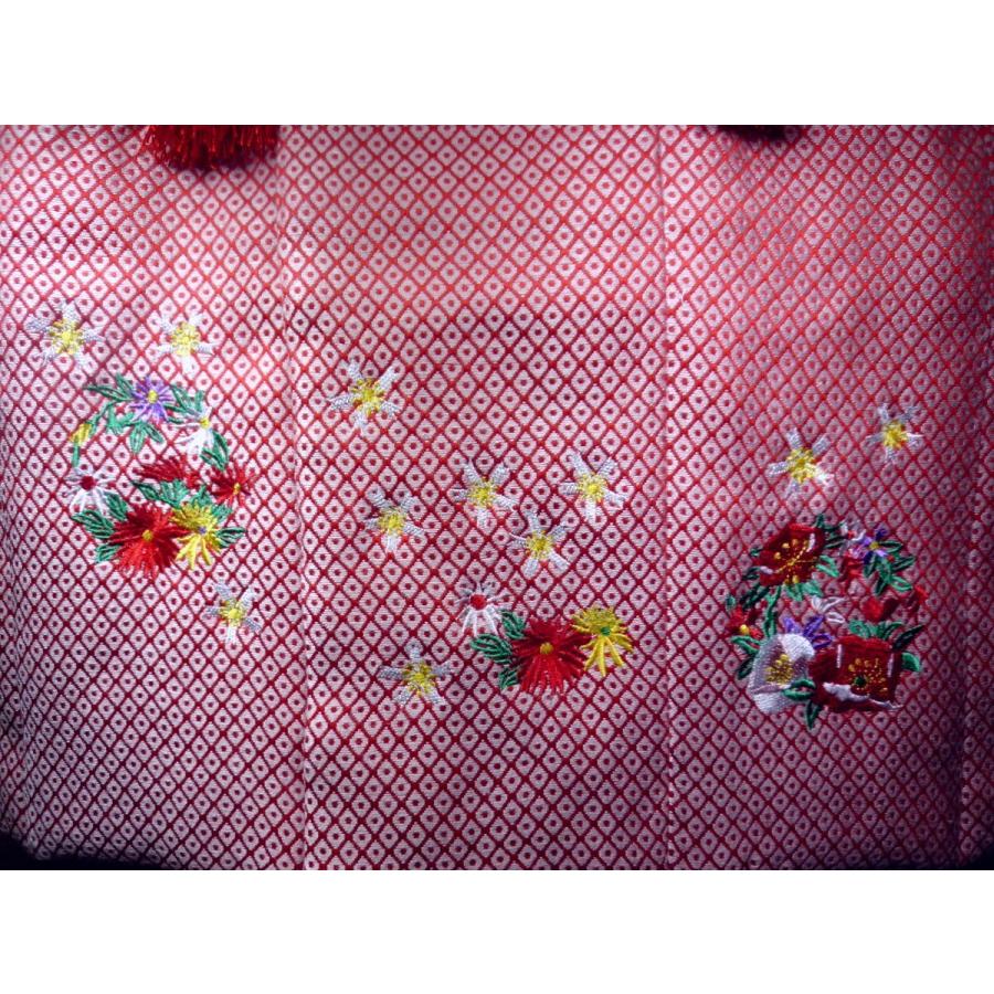 雛まつり用品☆ひなまつり用被布着(ひふぎ)シシュー入り鹿の子風 白木