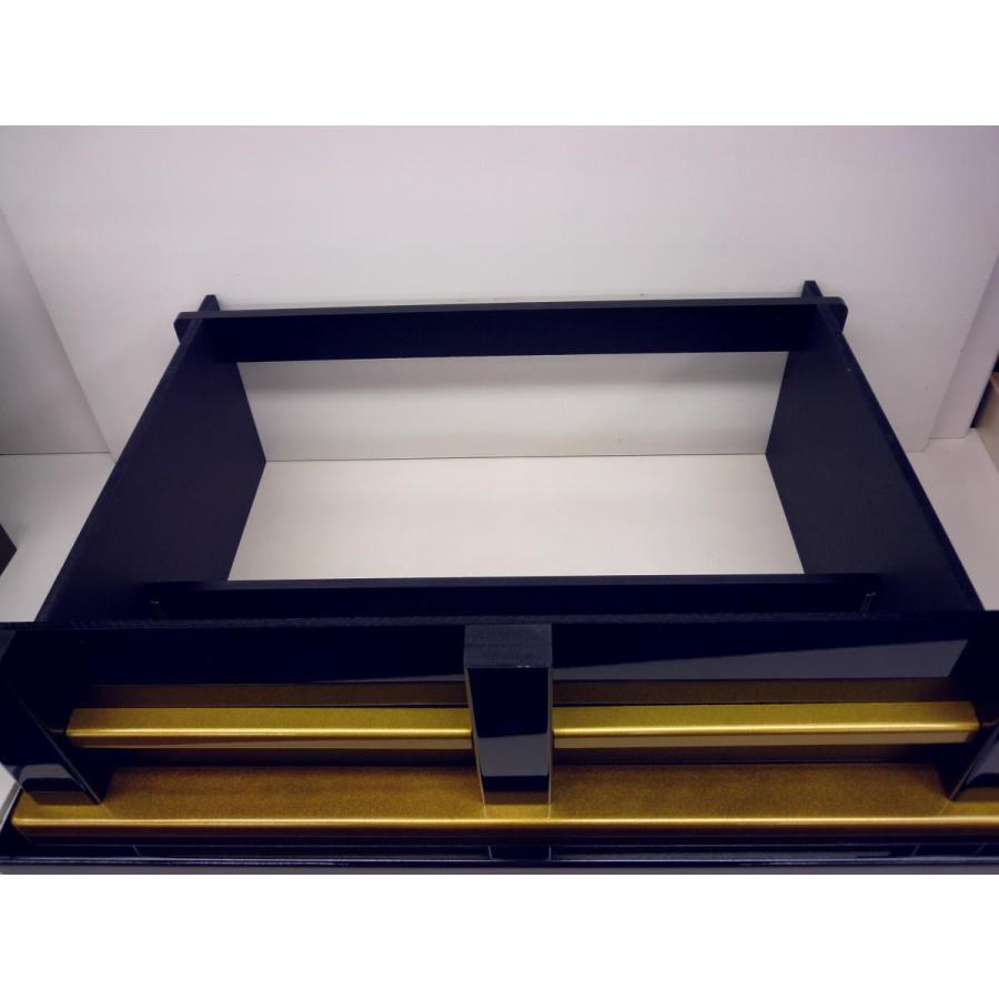 端午の節句☆飾り台単品☆30号 組み立て式黒塗り畳台 嵐山(横幅90