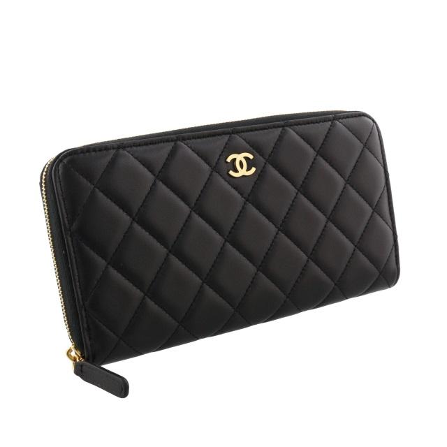 CHANEL（シャネル） 長財布 レディース マトラッセ ブラック AP0242