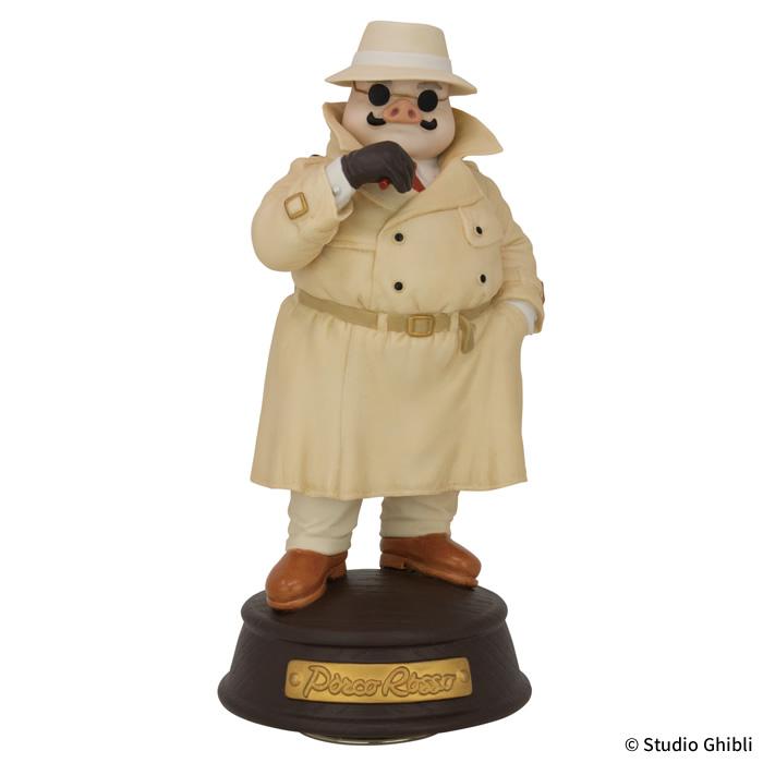 スタジオジブリ 紅の豚 磁器オルゴール トレンチコート ポルコ・ロッソ