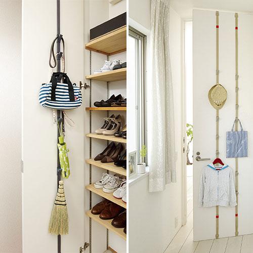 吉川国工業所 ドアフック 扉に付けられる収納 フック付ベルト 壁掛け