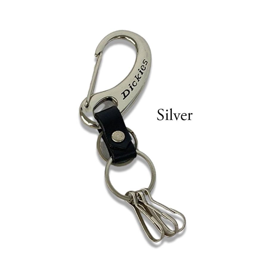 Dickies（ディッキーズ） キーホルダー カラビナ 本革 バイク 車 亜鉛