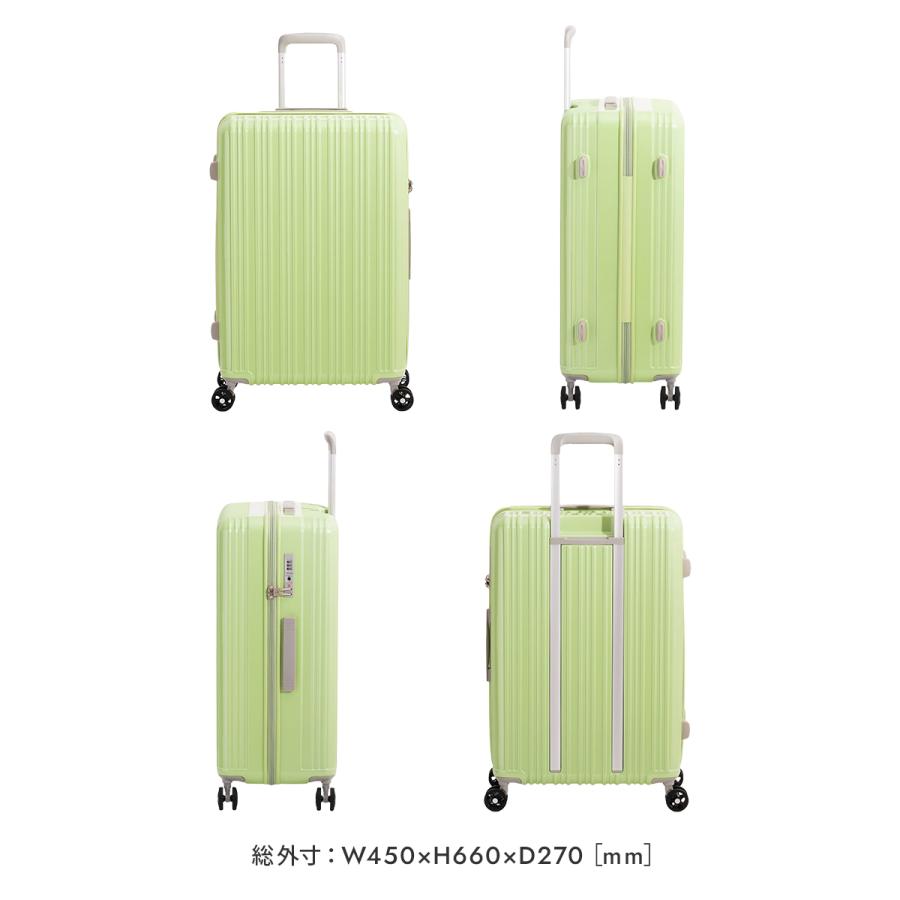 アジア・ラゲージ 最大51% 2/23限定 スーツケース Mサイズ 64L 軽量