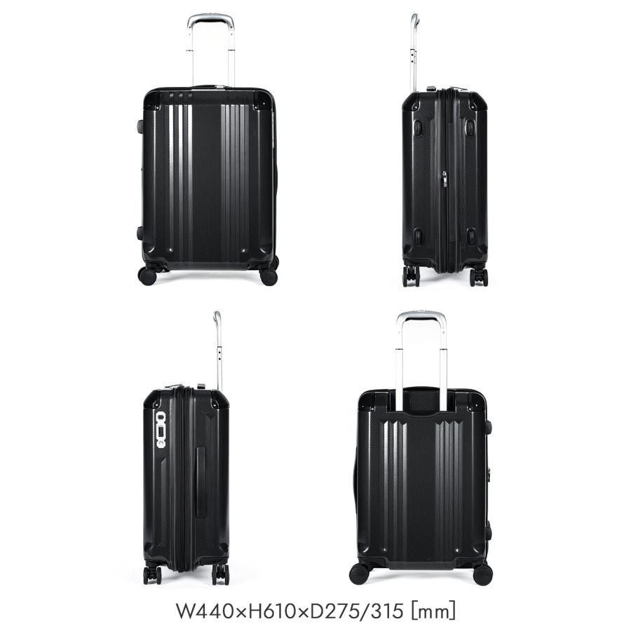 アジア・ラゲージ 最大50% 2/25限定 スーツケース Mサイズ 52L 60L