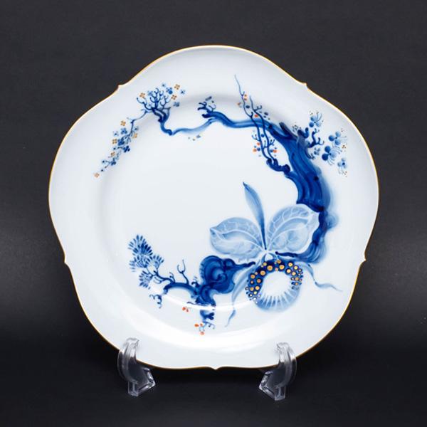 マイセン ブルーオーキッド（レッド＆ゴールド） プレートセット