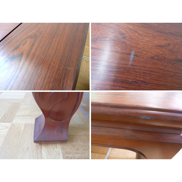 中古】座卓 杉本作 W1510×D910×H340mm 透かし彫り 机 座敷 和風 和室