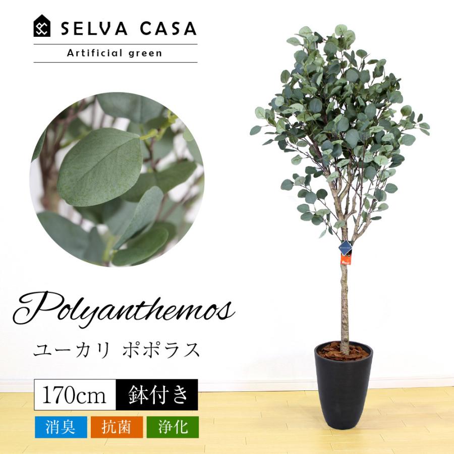 フェイクグリーン 大型 約170cm 人工観葉植物 光触媒加工 造花