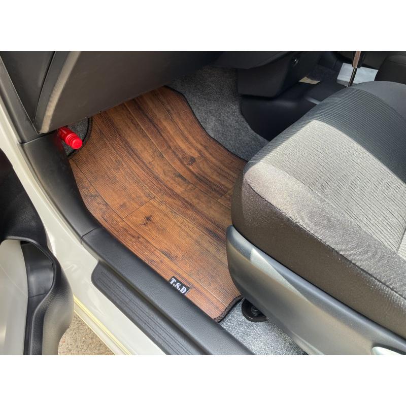 160系プロボックス ウッドフロアマット1台分フロント+リアセット