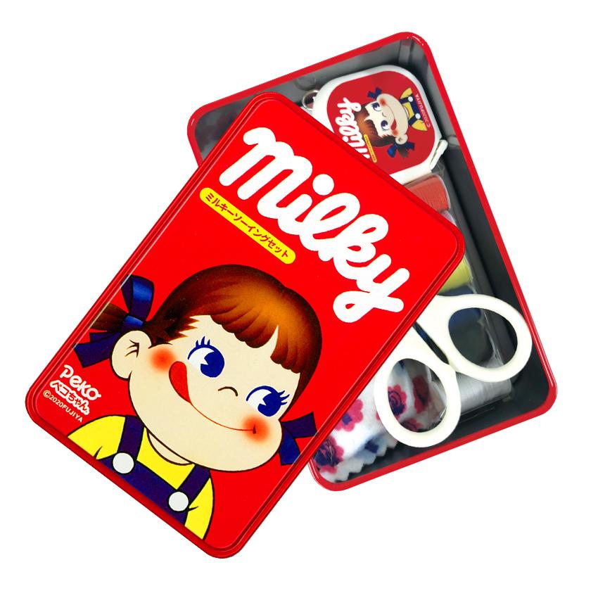 ミルキーソーイングセット 5点セット | 大人 女の子 男の子 ブリキ缶