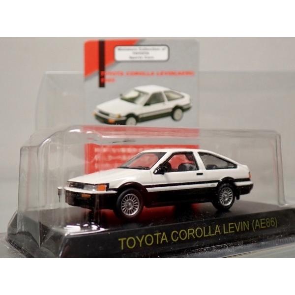 京商 1/64 トヨタ カローラ レビン（AE86）ホワイト : シューストック