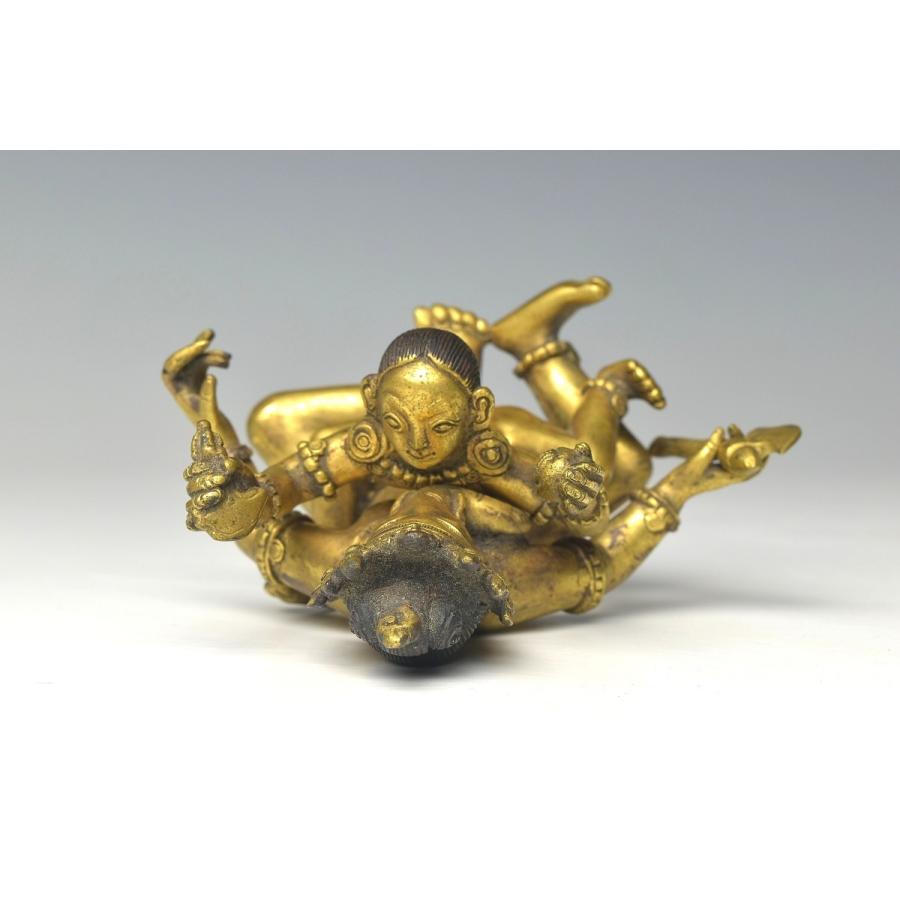 趣楽】 中国古玩 古銅塗金歓喜仏 清時代 仏像 Z1221 : 趣楽堂 ヤフー