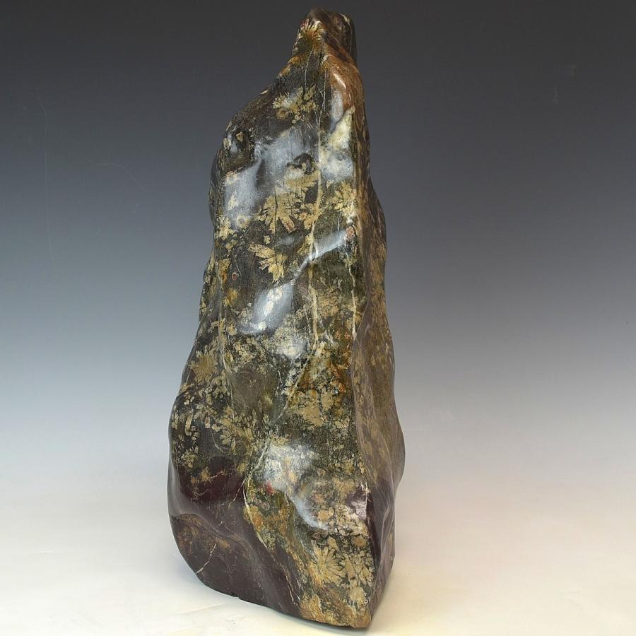 趣楽】 希少 国産 天然特大菊花石 高さ49cm 重量45，1kg 本物