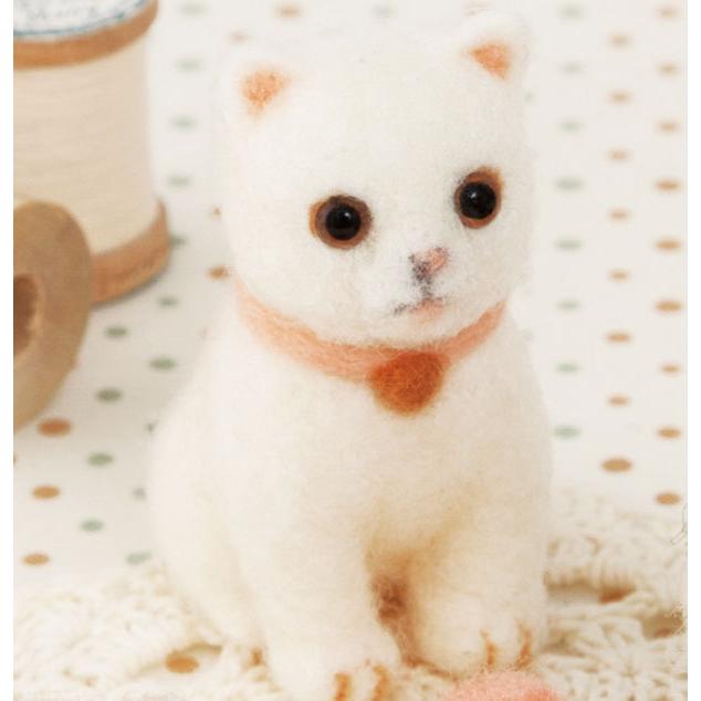 白ねこ 三毛猫 茶トラ猫 赤ちゃん 手作りキット フェルト手芸