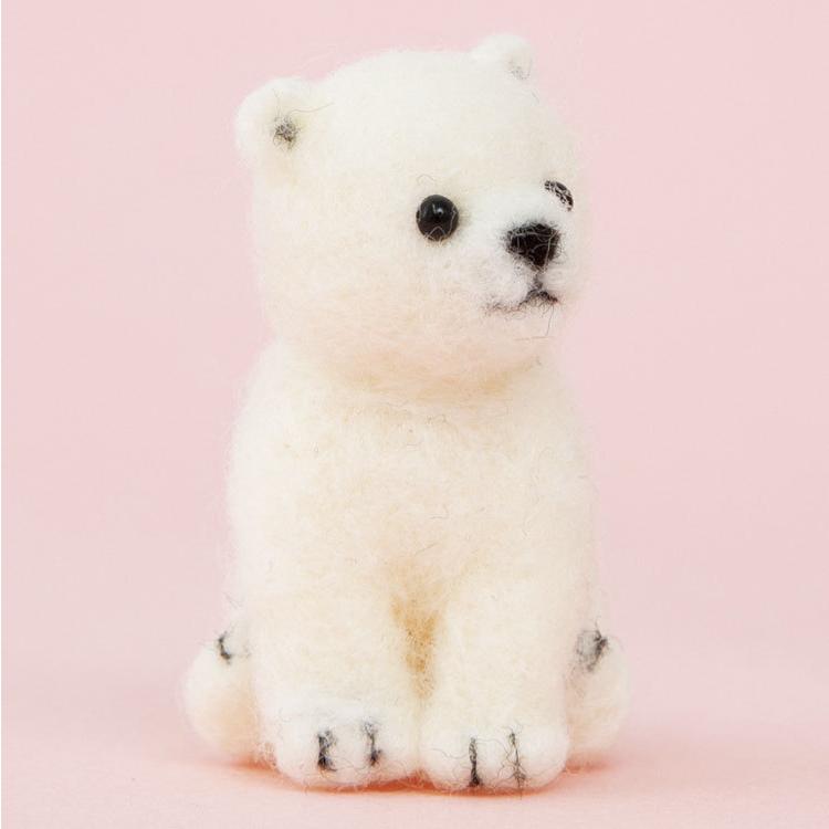 アクレーヌスターターセット付き クマの赤ちゃん手作りキット（白熊