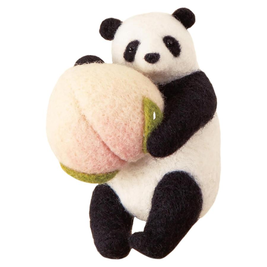 スターターセット付き パンダ と 桃饅頭 キーホルダー 手作りキット