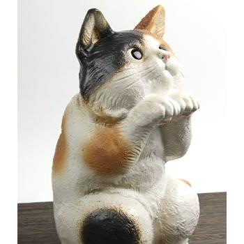 信楽焼 猫 置物 可愛い 陶器 ネコ ねこ 置物 しがらき インテリア