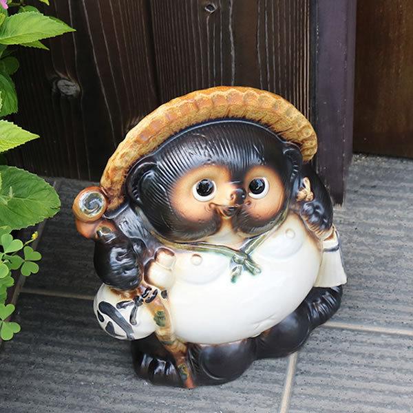 信楽焼 10号福狸 たぬき タヌキ 狸 開運 縁起物 可愛い 陶器 商売繁盛