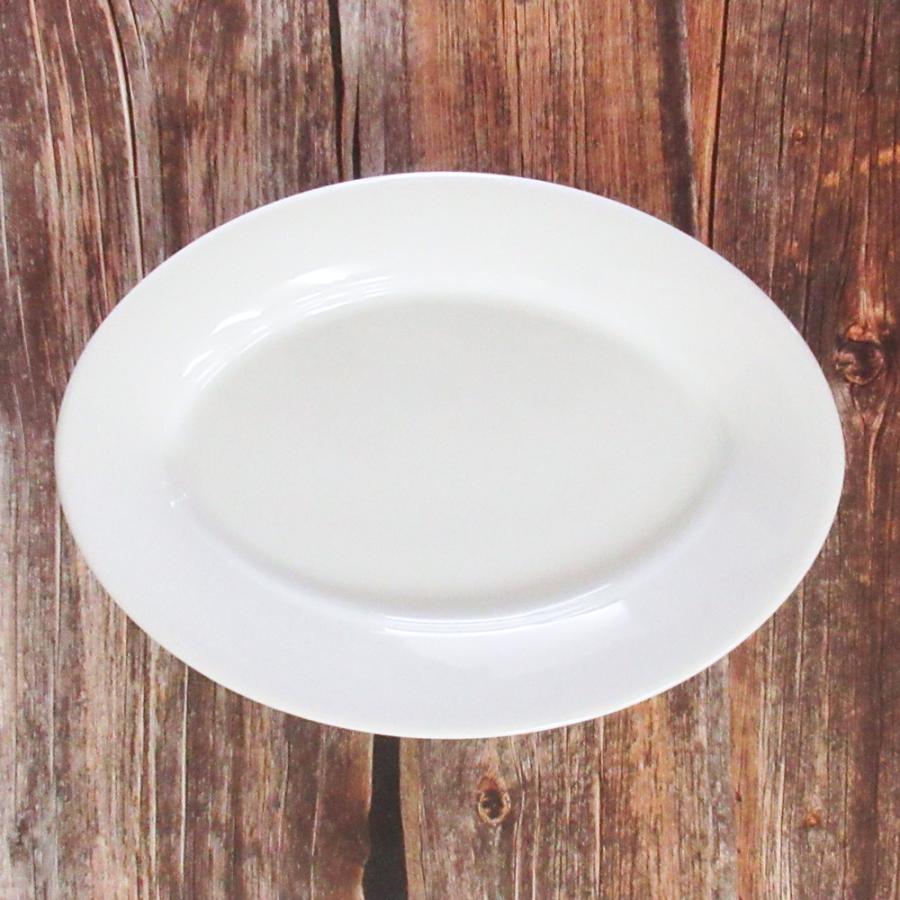 皿 大皿 29cm オーバルプラター 楕円皿 白 フォンテ おしゃれ 洋食器