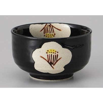 抹茶茶碗 黒椿抹茶碗 和食器 美濃焼 24a620-25 : 四季彩-陶器ONLINE