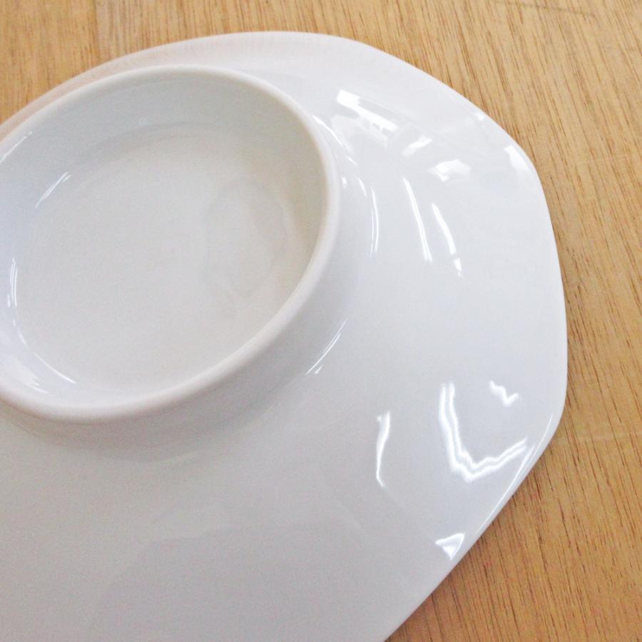 皿 八角シューマイ チャーハン皿 白 炒飯皿 白翔 おしゃれ 中華食器