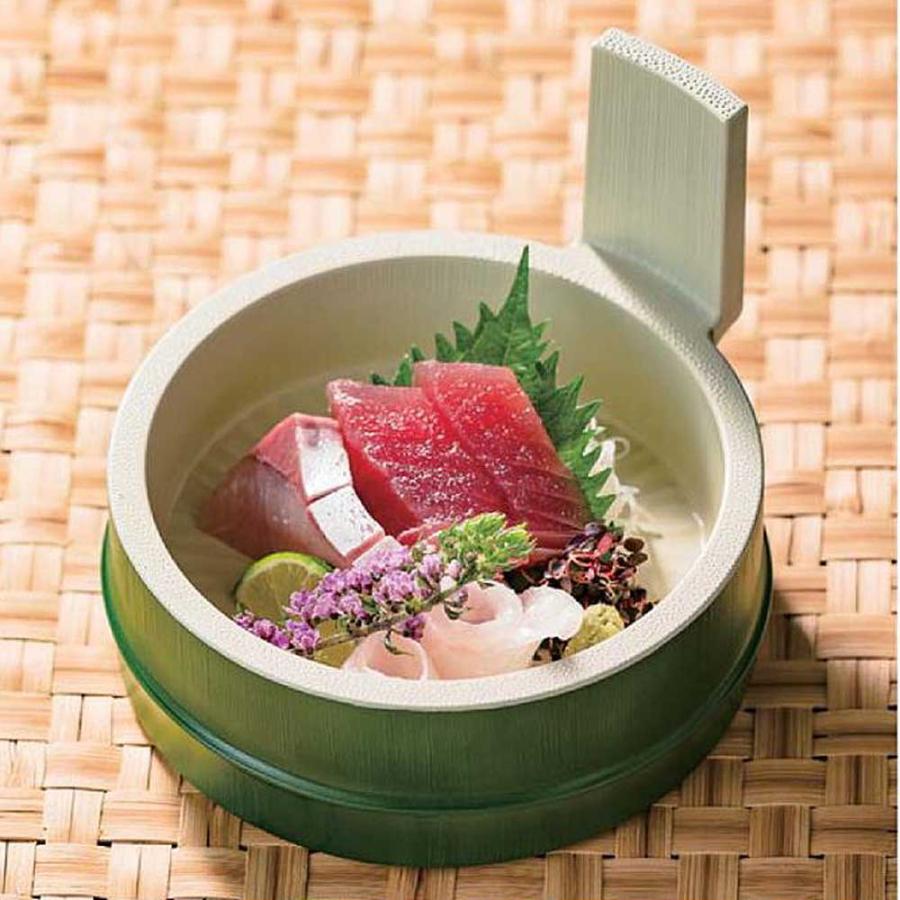 越前若竹片手桶 目皿付 和食器 そば皿 そばせいろ お蕎麦 ざるそば