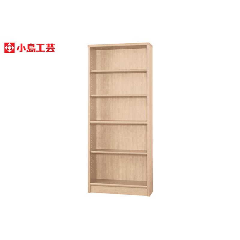小島工芸 書棚 アコード75H(チェリーナチュラル) 本棚 おしゃれ 大容量