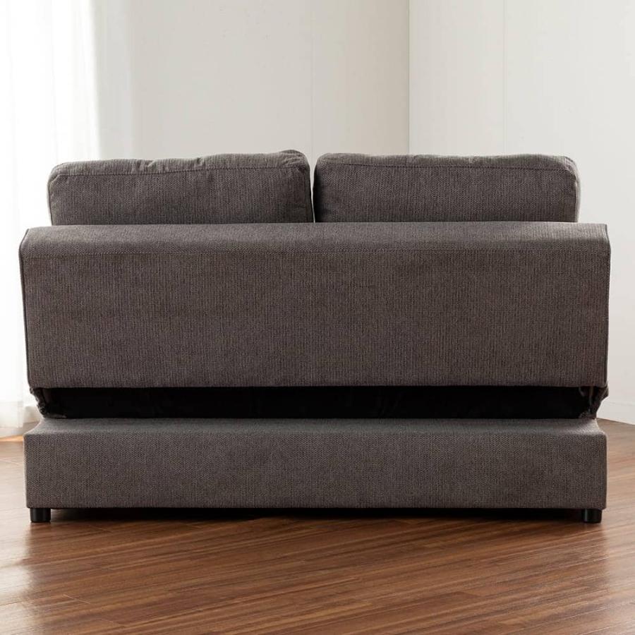 2人掛けソファーベッド ラヴィ チャコールグレー 【ホームズ