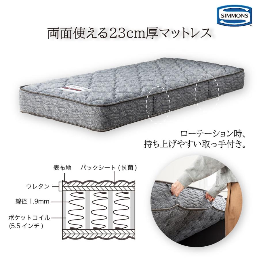 SIMMONS（シモンズ） マットレス セミダブルベッド用 ポケットコイル
