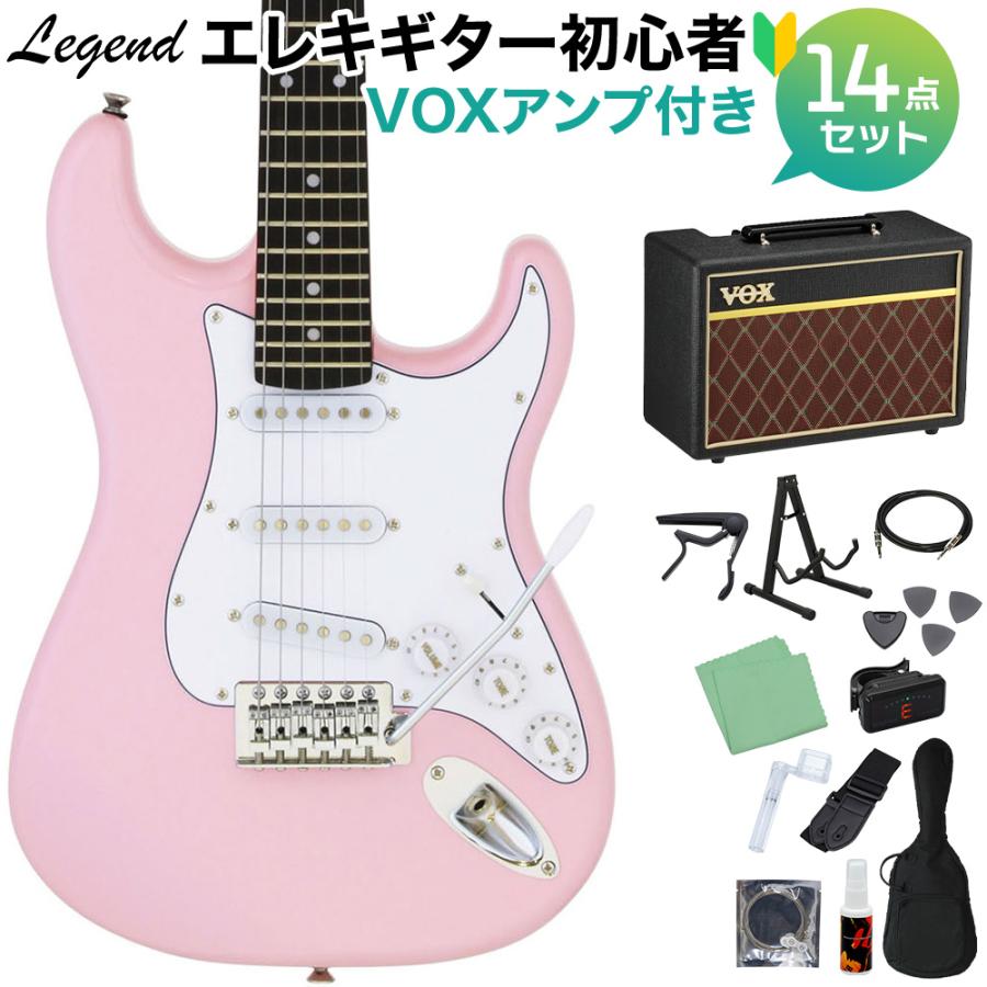 LEGEND レジェンド LST-MINI KWPK エレキギター 初心者14点セット VOX